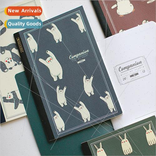 A5 Animal ghtweight Square Notebook Grid Student Book Panda