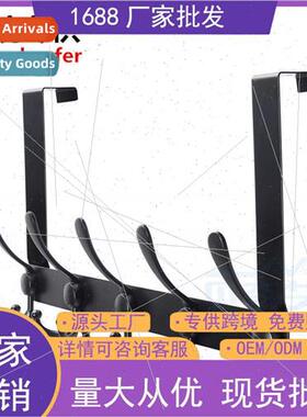 Hole-free door mute hook black duck tongue hanging coat rack