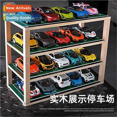 Puzzle solid wood simulation parking lot car model garage st