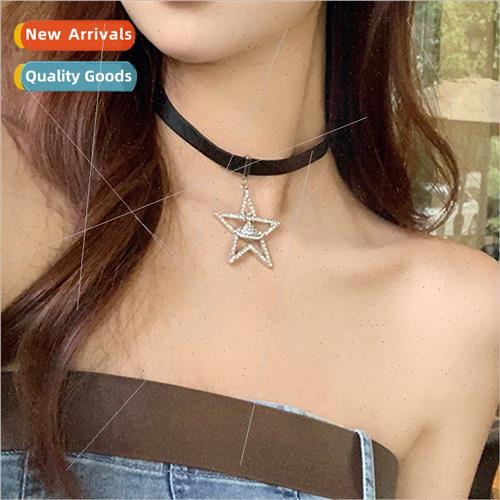 Full Diamond Pentagram Necklace Women che Planet Necklace St