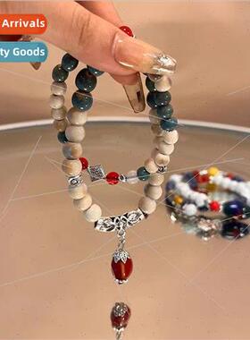 Handmade new Chinese ethnic ceramic beaded bracelet women hu