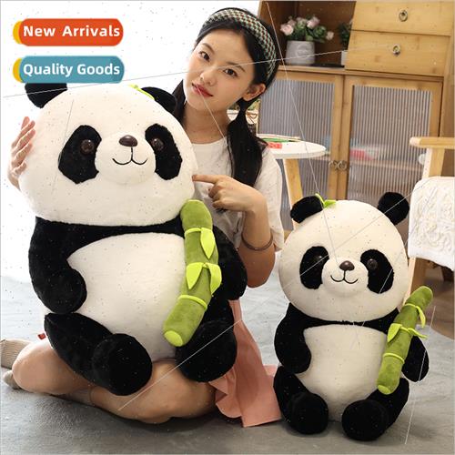 Creative holding bamboo giant panda plush toys chuan panda r