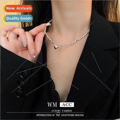 Love metal wind necklace fashion hundred matching collarbone