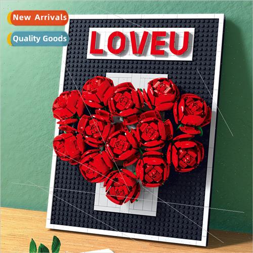 assembling small particles building blocks flowers simulatio