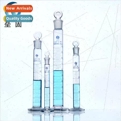 glass measuring cylinder wh stopper glass measuring cylinder