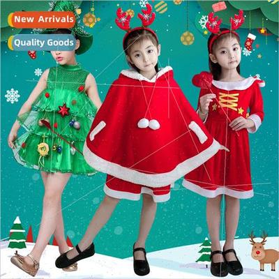Christmas Costumes Children Dress Up Boys Girls Perming Cost