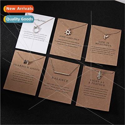 Cardboard Envelope Jewelry Women mple Paper Card Cat Ears Al