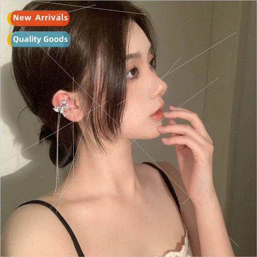 2023 French fragrance butterfly long tassel metal ear bone c