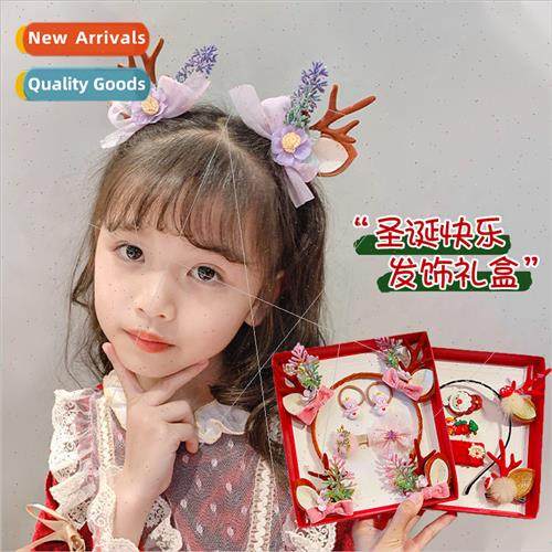 children girls Christmas hair bands hair clips set combinati
