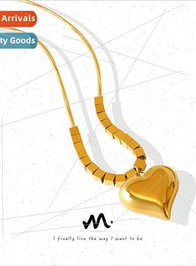 Korea new tide love heart snakebone chain female retro sense