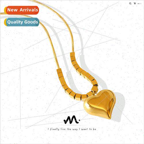 Korea new tide love heart snakebone chain female retro sense