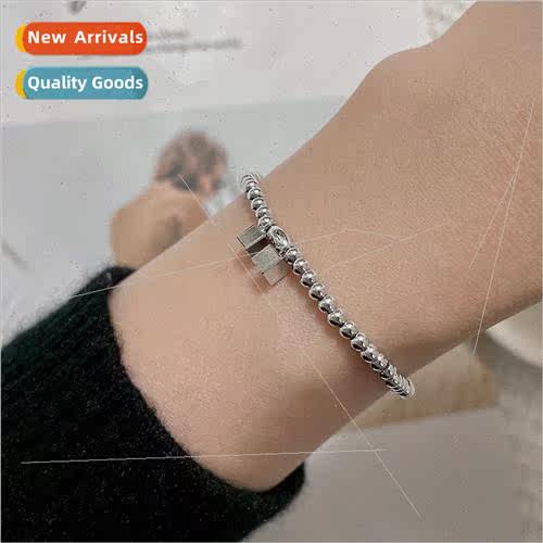 Korea Geometric Square Bracelet Handmade Elastic Rope Sweet