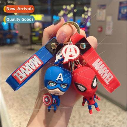 Avengers Keychain Spider-Man Car Iron Man Key Small Pendant