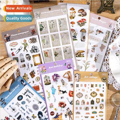 Nostalgia scavenger stickers creative retro ins handbook diy