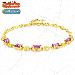 Bracelet适用girlfriend mom jewelry gift gold 999 gold bracel