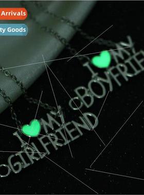 Europe Jewelry Premium Hundred Heart Letter Luminous Two Col