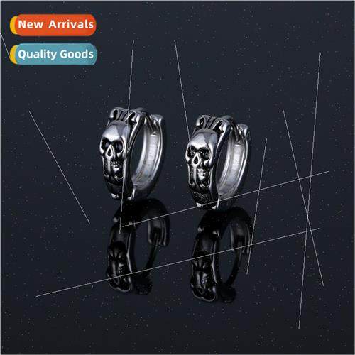 stainless steel skull earrings retro Halloween earrings set