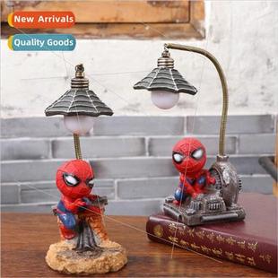 Creative Man gift bedr Spider men Amazing heroes Marvel lamp
