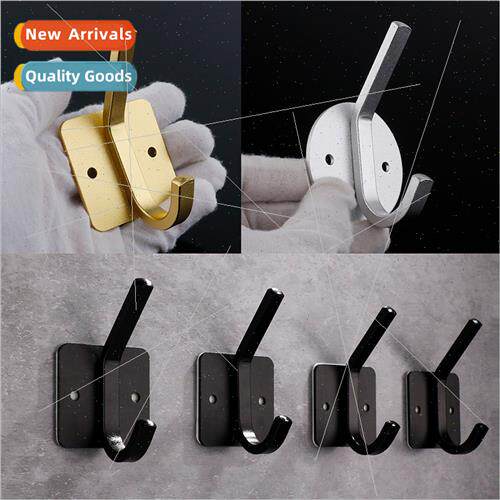 Space Aluminum Metal Bathroom Towel Clothes Hooks Hooks Stic