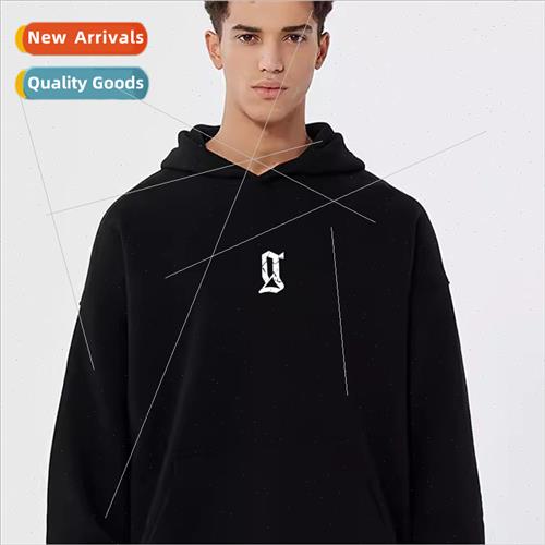 padded hooded sweatshirt men tide American high set loose to
