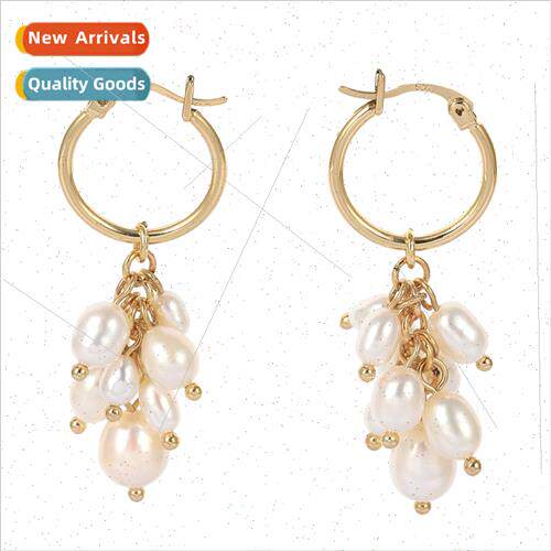Europe circle flower cluster earrings ins tassel women earri