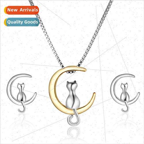 mple moon cat cat moon stud earrings earrings hundreds moon