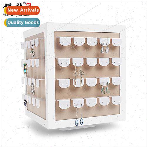 Electric automatic rotary table earrings earrings display je