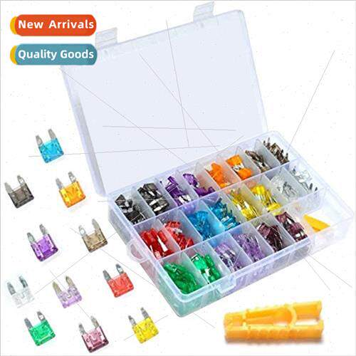 528pcs Set 2A-40A Auto Fuse Small Zinc Fuse Block Box Insert
