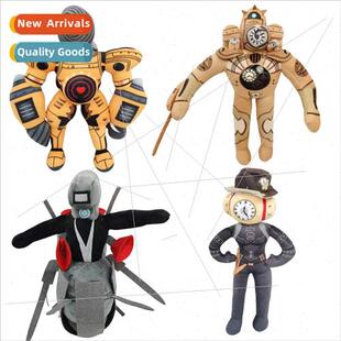 Clock man toilet man toy skibidi toilet plush toy doll dolls