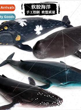 Model soft plastic large orca blue whale humpback whale shar