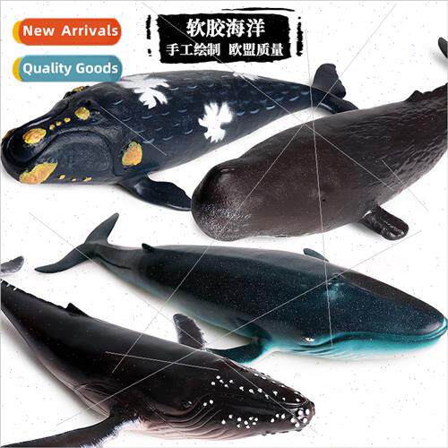 Model soft plastic large orca blue whale humpback whale shar