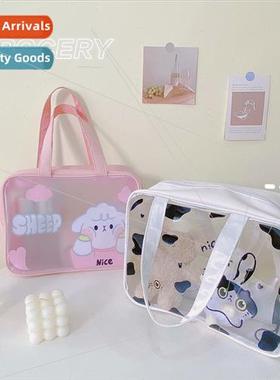 Korea makeup bag ins large capacy cosmetics storage bag pvc