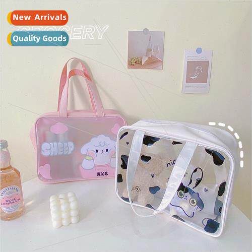 Korea makeup bag ins large capacy cosmetics storage bag pvc