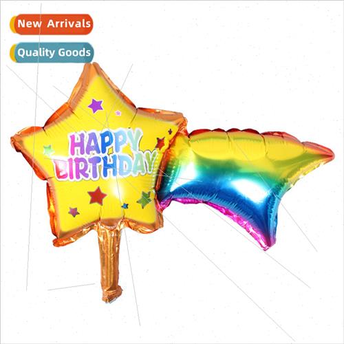 Birthday Party Decoration Aluminum Film Balloon Star Rainbow