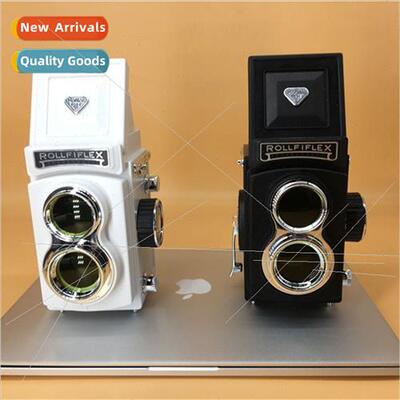 Dual-lens reflex camera model/vintage ornaments decorations/