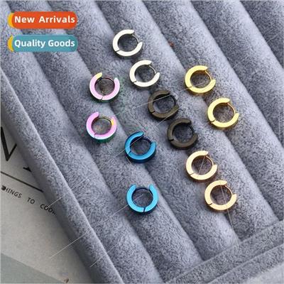 Stainless steel earrings earrings ear bone ring rose gold po