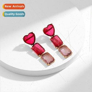 2023 spring summer new copper gold-plated zirconium geometri