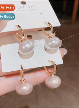 Koreasimple pearl earrings female niche versatile daily comm