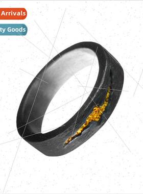 retro spl gold glow ring men women tide hip-hop fashion simp