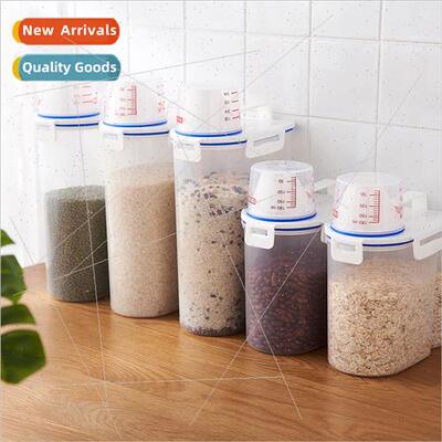 Thickened portable wh measuring cups rice bucket storage cup