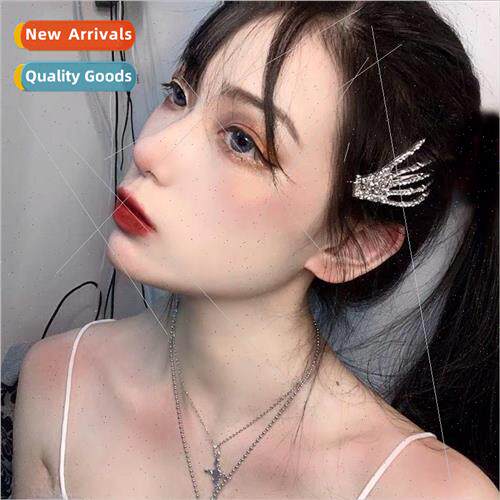 Skeleton HHair Clip HBone Glter Rhinestone Bangs de Clip Sup