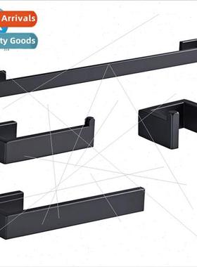 Black 304 Towel Bar Bathroom Set Toilet Paper Holder Bathroo