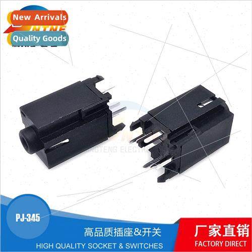 PJ-345 intercom female audio jack swch 7-pin straight headse