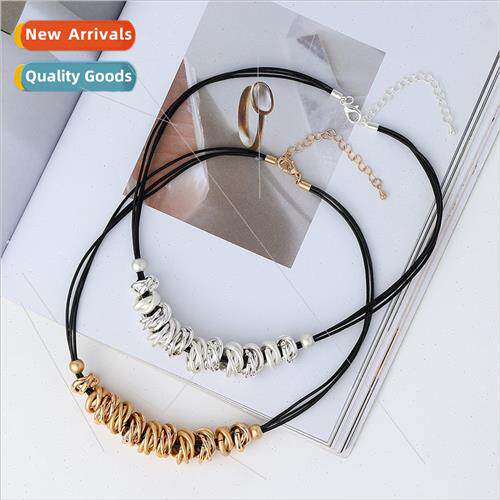 Necklace new ins niche female irregular Europe retro simple