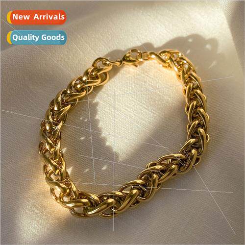 Europeins 8MM Stainless Steel Flower Basket Chain Men Fashio