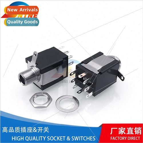 6.35 headphone socket PJ-613 side pin wh inner shaft 9 feet