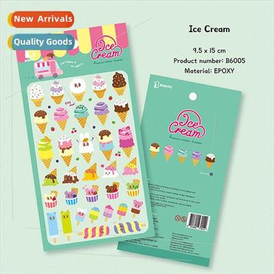 Korea ice cream cute expression B6005 cool summer decoration