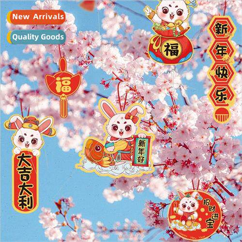 New Year hanging decorations small card Golden Tree Peach Tr
