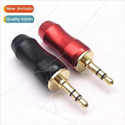 Color difference red black 3.5 dual voice plug 3.5MM small t
