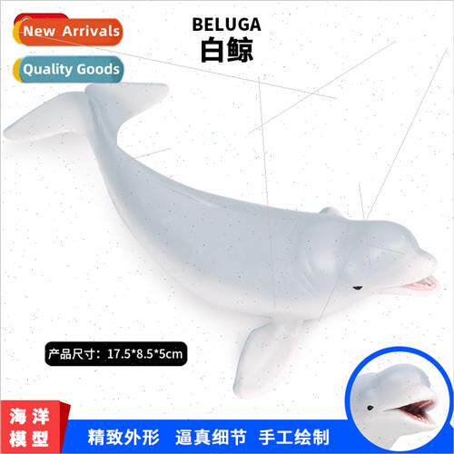 Early education teaching aids simulation solid beluga whale